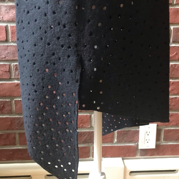 •Unique Wool Long Open Cardigan Wrap Sleeveless Coat Hand Crafted One of a Kind - Picture 10 of 16